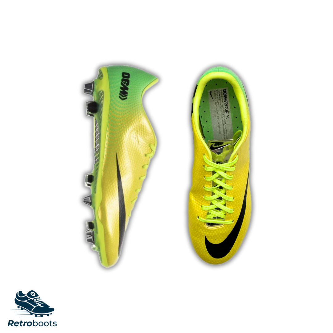 Nike Mercurial Vapor IX Elite SG-PRO 555607-704 Yellow/ Green 