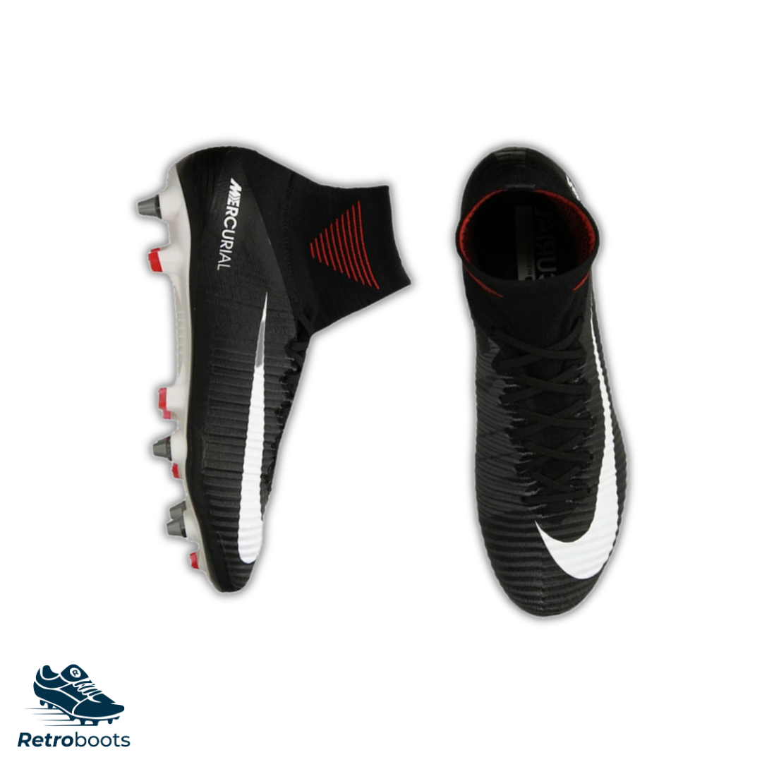 Nike Mercurial Superfly V SG-Pro 831956-002 Schwarz/ Weiß 