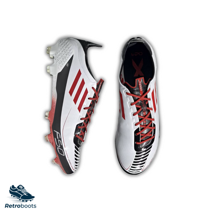 Adidas F50 Ghosted Adizero FG 11TS FX0237 White/ Red&nbsp;